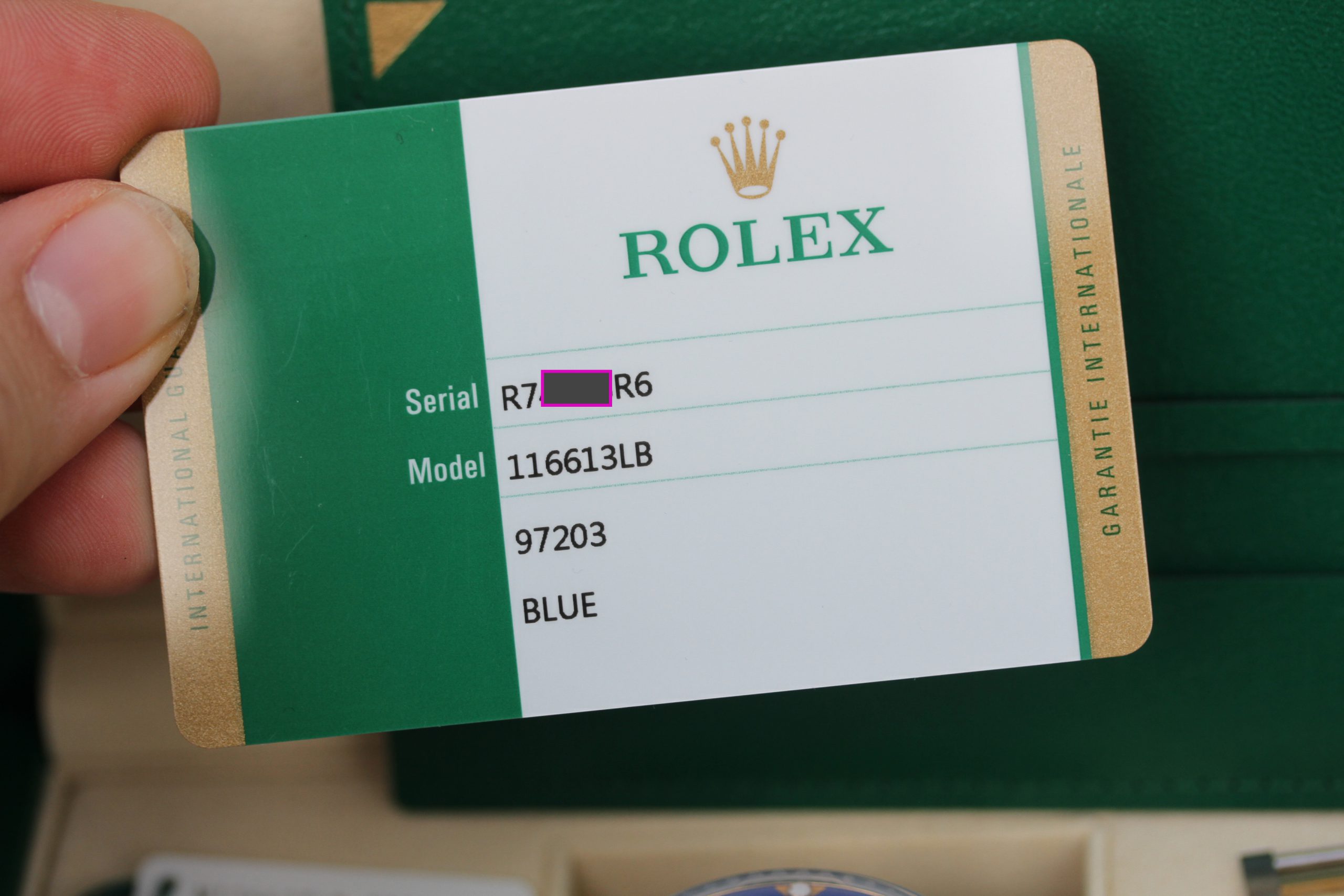 2019 Rolex Submariner Date ref. 116613LB “Blue Dial, Box & Papers