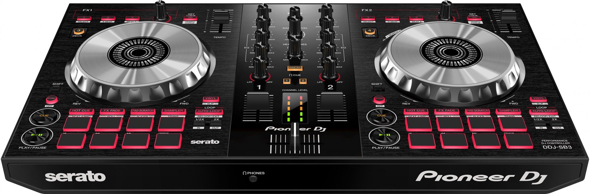 Pioneer DJ DDJ-SB3 2-channel DJ Serato DJ Controller - 841300101260