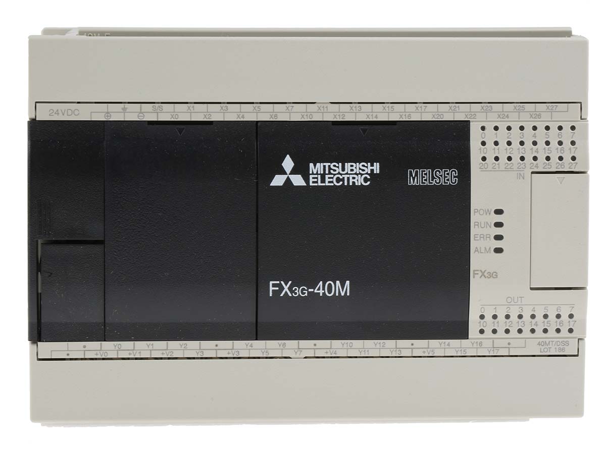 FX3G-40MT-DSS | 三菱電機 FX3G ロジックモジュール 12 → 24V DC 24