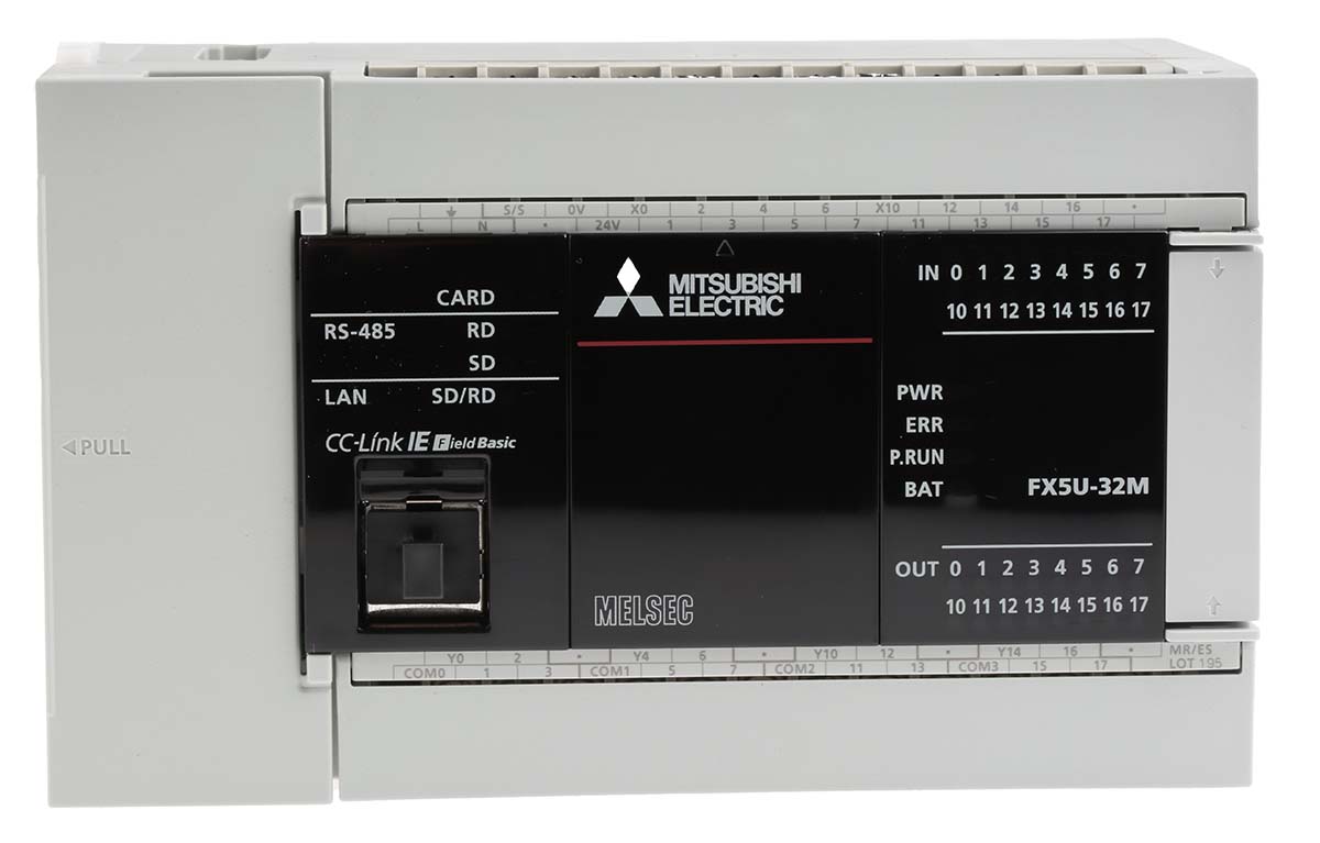 FX5U-32MR/ES | 三菱電機 FX5U PLC (CPUユニット) 16 入力 16 出力