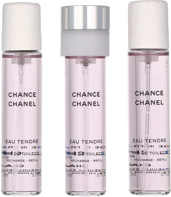 Chanel Chance Eau Tendre Geschenkset - 3x Eau de Toilette Refill | bol