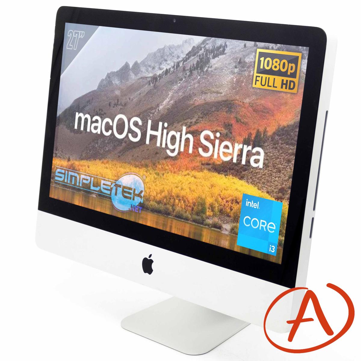APPLE iMAC 27” 2K i3 MID 2010 A1312 ALL IN ONE AIO COMPUTER FISSO