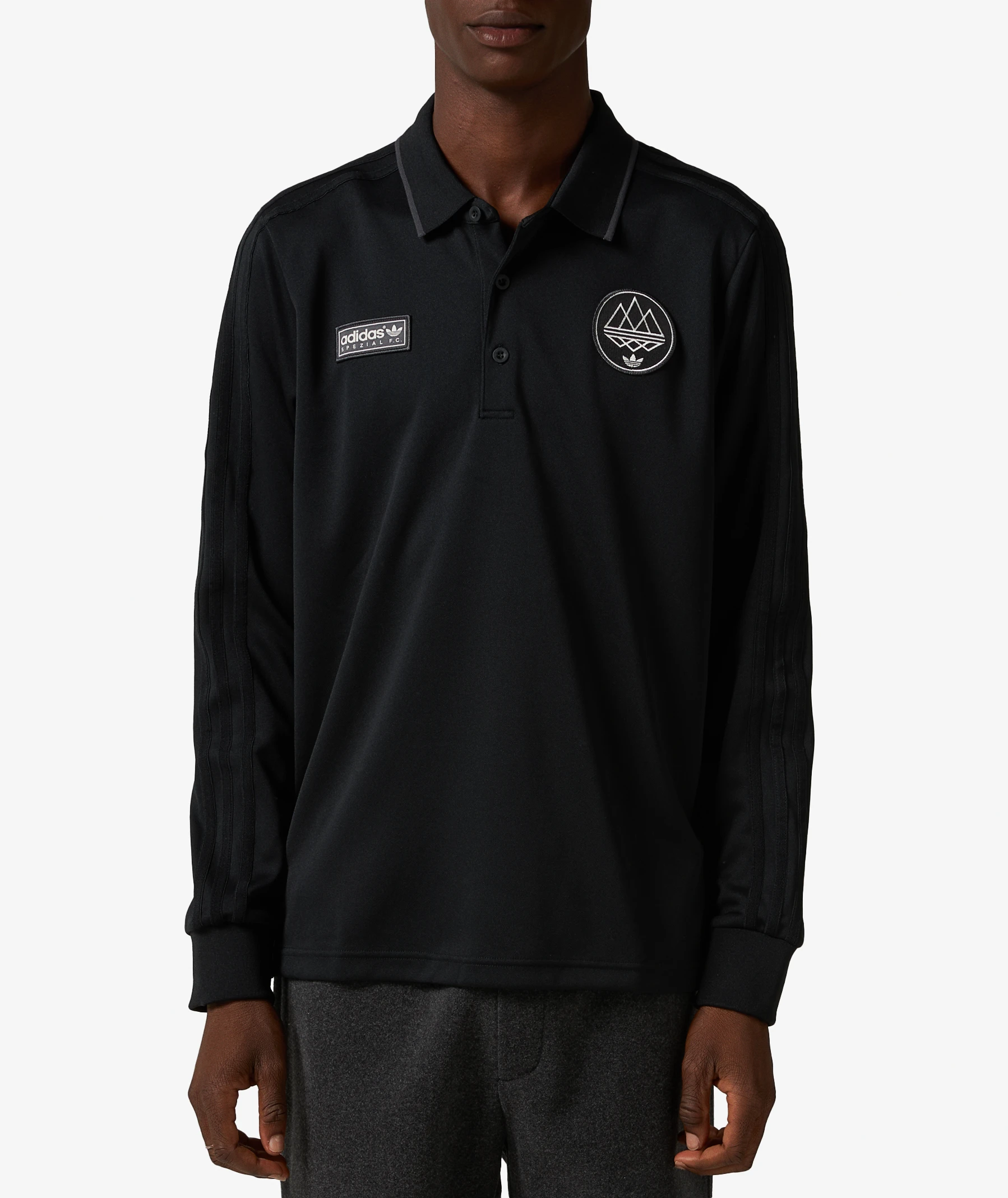 adidas SPZL F.C. Polo Shirt in Black | SVD USA