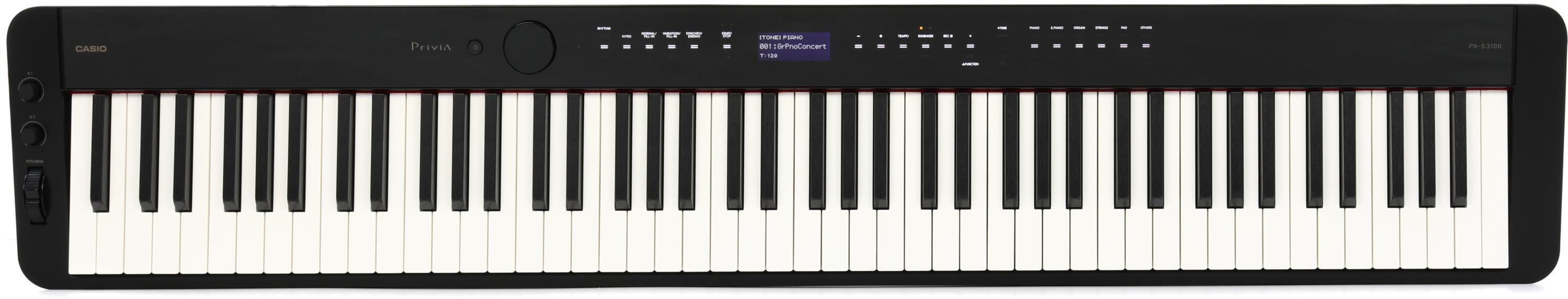 Casio Privia PX-S3100 88-key Digital Piano - Black | Sweetwater