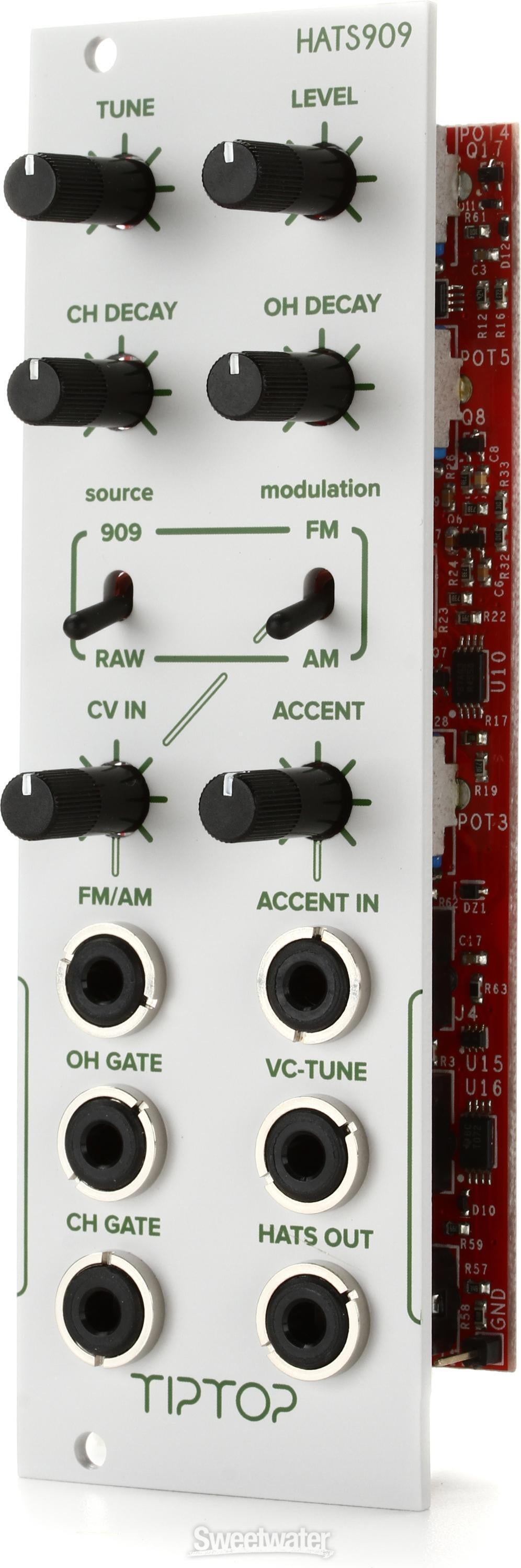 Tiptop Audio HATS909 Eurorack Hi-hats Module - White | Sweetwater