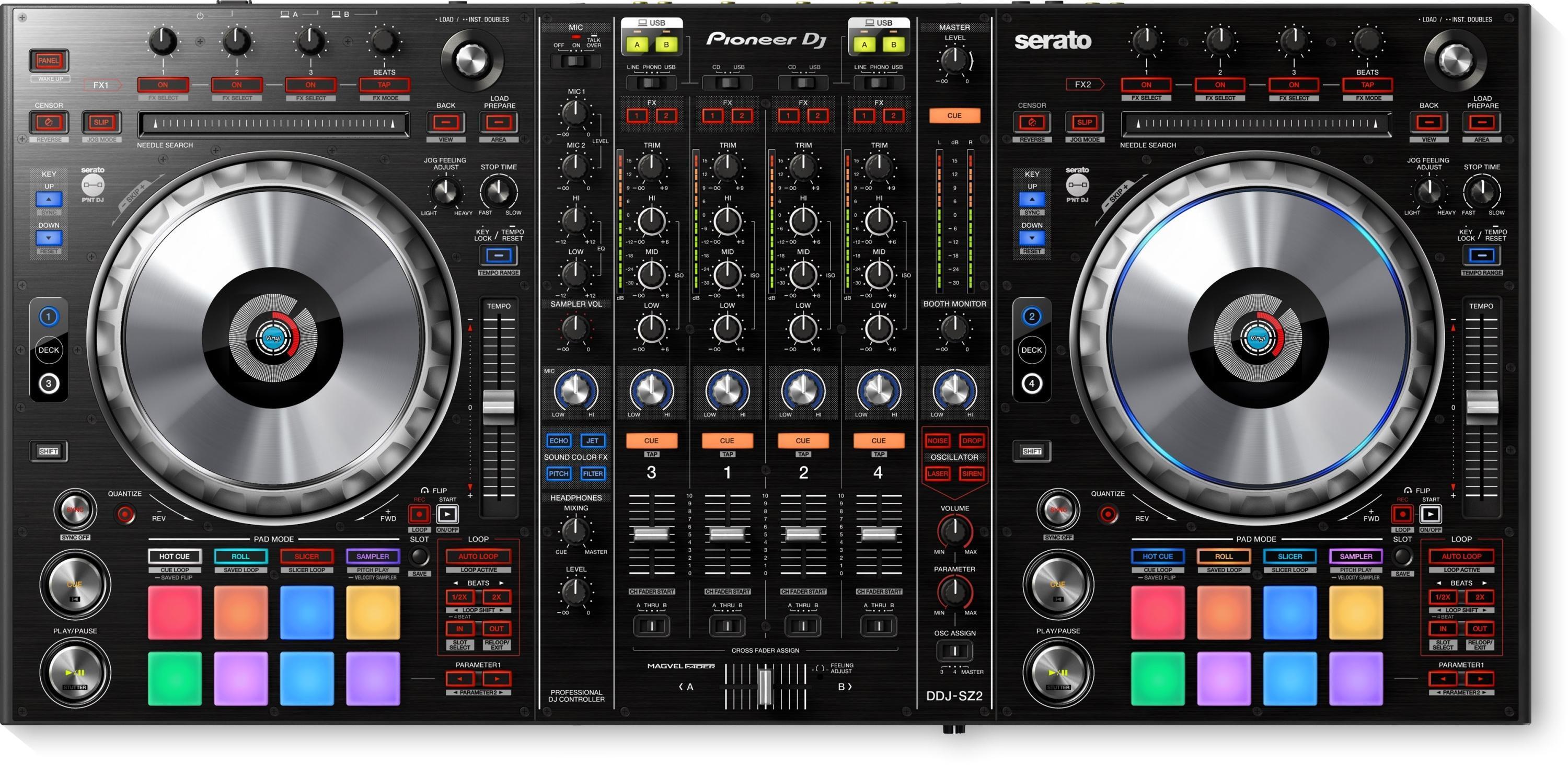 Pioneer DJ DDJ-SZ2 4-deck Serato DJ Pro Controller | Sweetwater