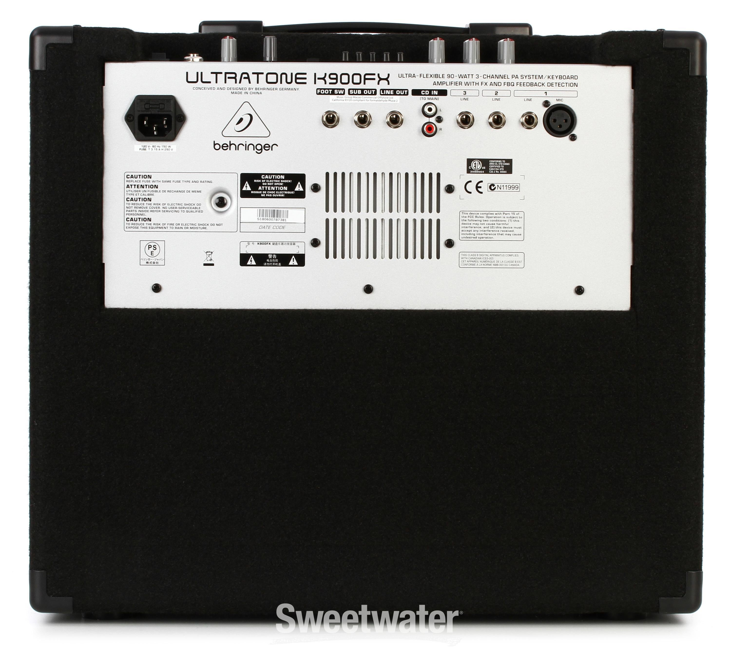 Behringer Ultratone K900FX 90W 12-inch Keyboard Amp | Sweetwater