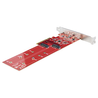PCI Express拡張カード／PCIe x8／2x M.2 PCIe SSD／NVMe AHCI／7.8