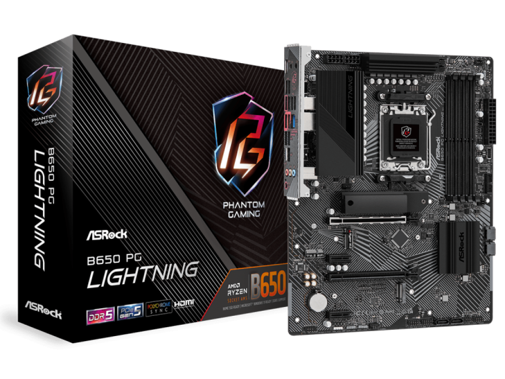 ASRock B650 PG Lightning AMD 600シリーズ Socket AM5対応 AMD B650