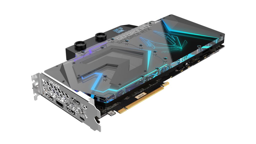 DIY水冷専用のLED実装アクリルパーツ採用RTX2080Ti搭載カード「ZOTAC