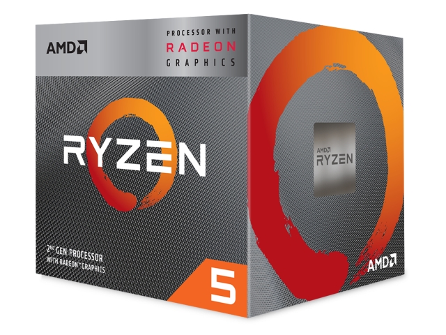 AMD Ryzen 5 3400G with Radeon RX Vega 11 Graphics BOX 第2世代 AMD