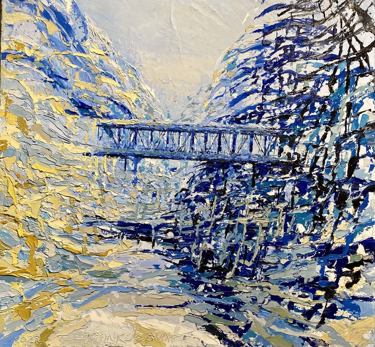 ▷ Canyon City Bridge by Frank De Blok, 2021 | Mixed Media