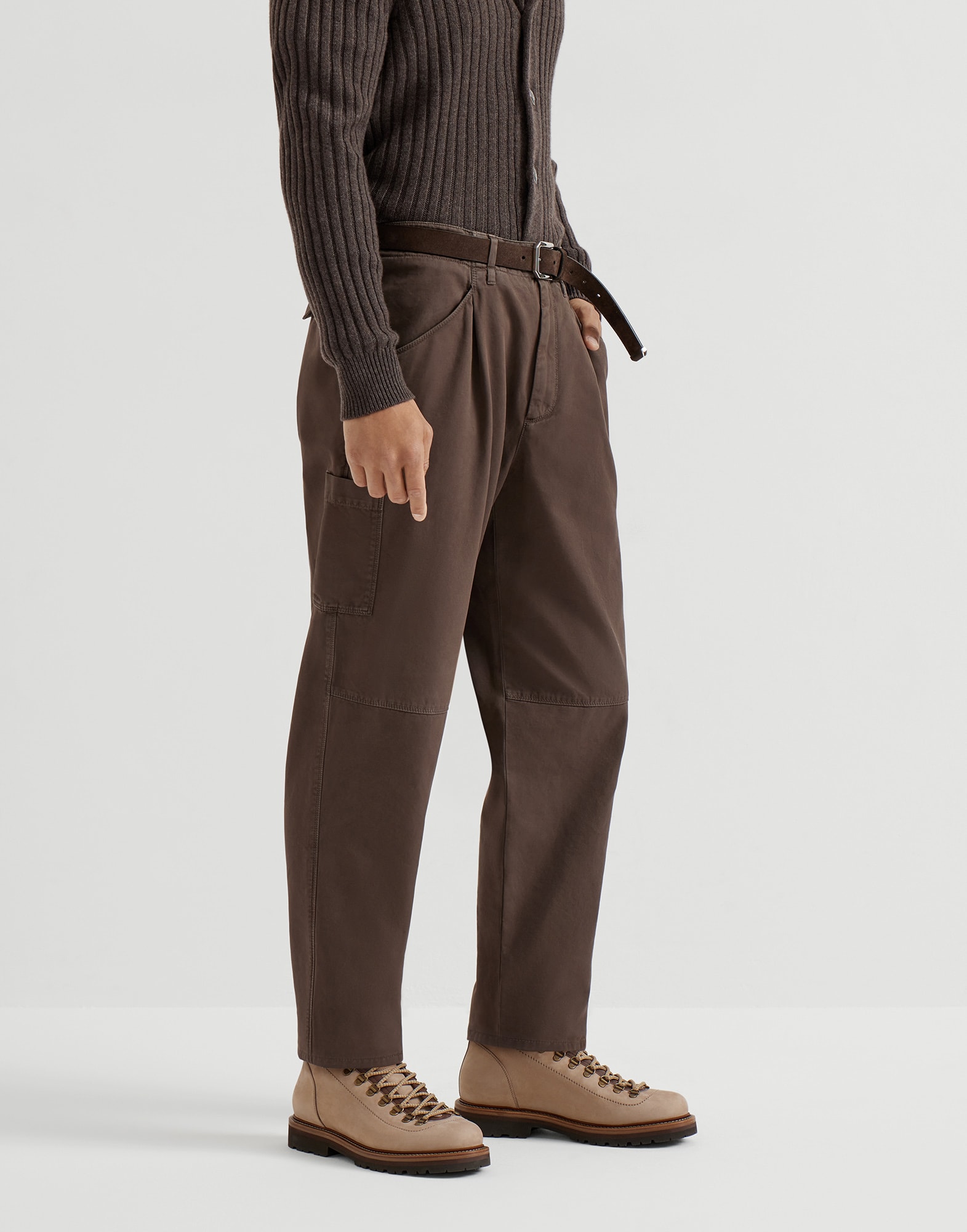 Ergonomic trousers for Man in Brown | Brunello Cucinelli
