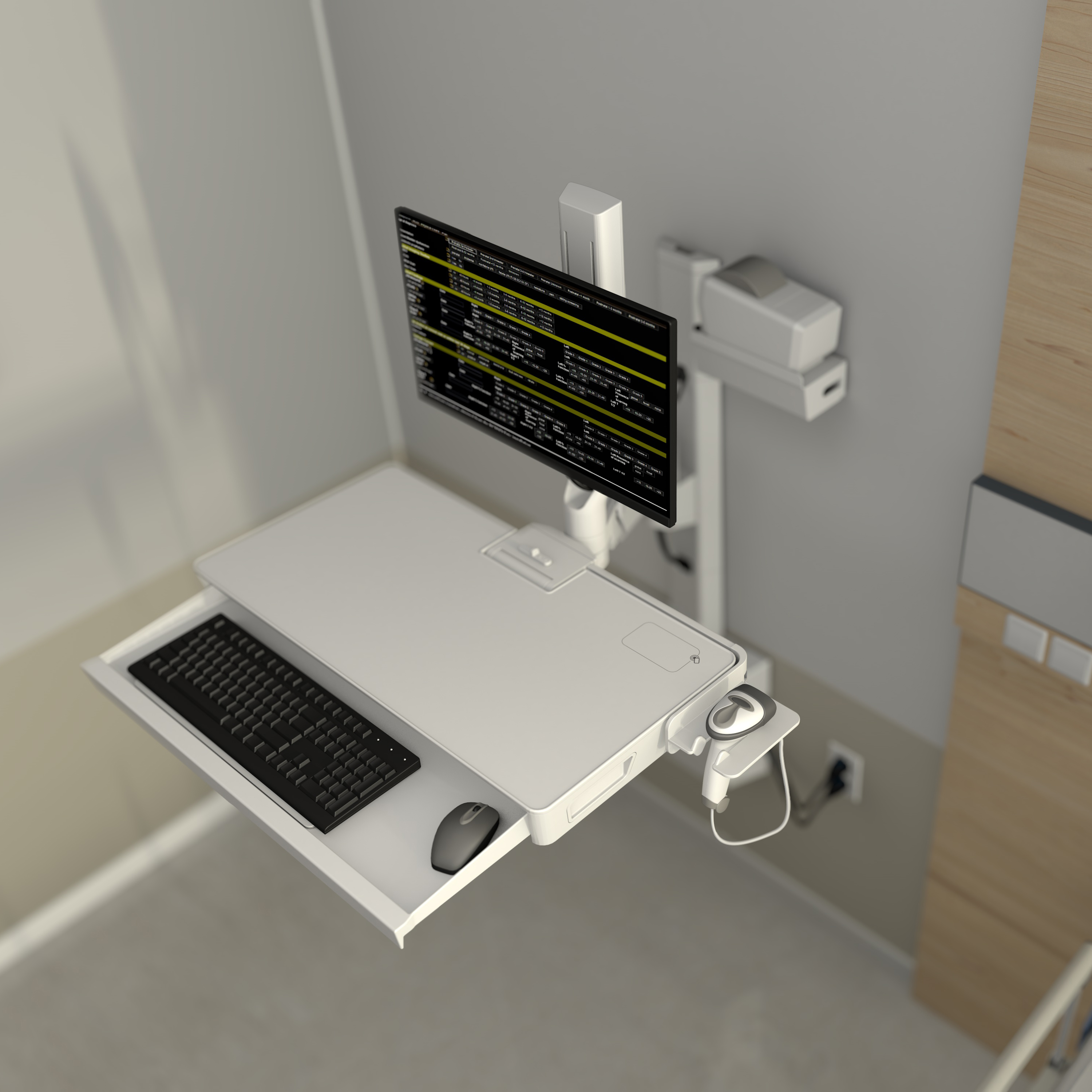 Ergotron CareFit Combo Computer Wall Mount Arm