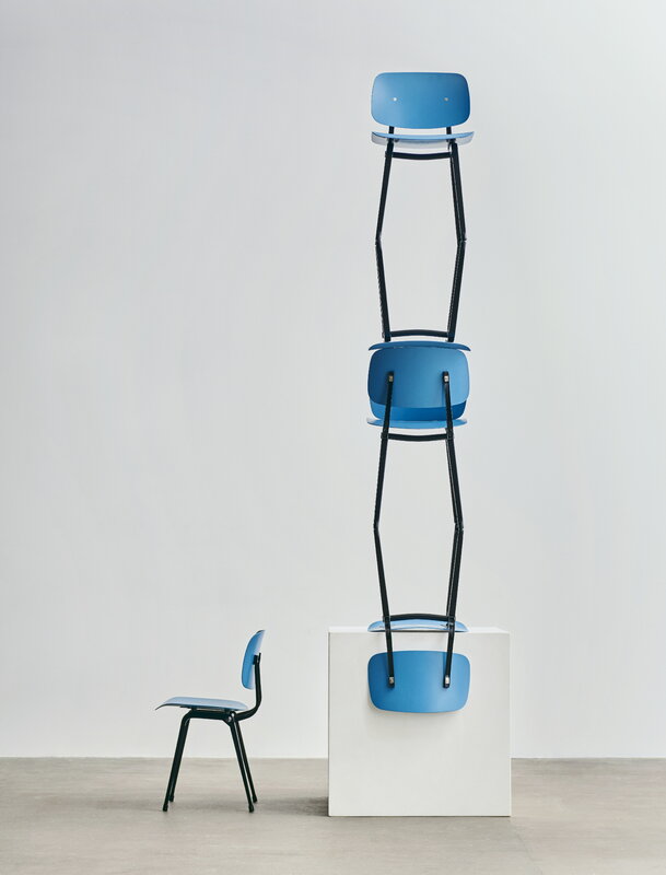 HAY Revolt chair, black - azure blue 3.0 | Finnish Design Shop