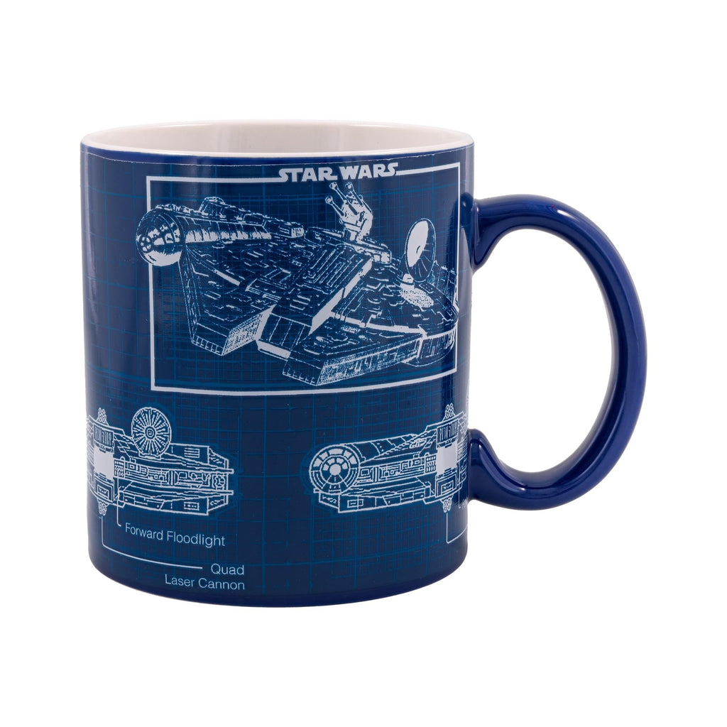 Star Wars Millennium Falcon Schematics Ceramic Mug | Holds 20