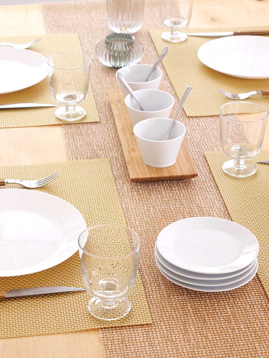 チルウィッチ ランチョンマット ラティス｜格子織りのゴールド