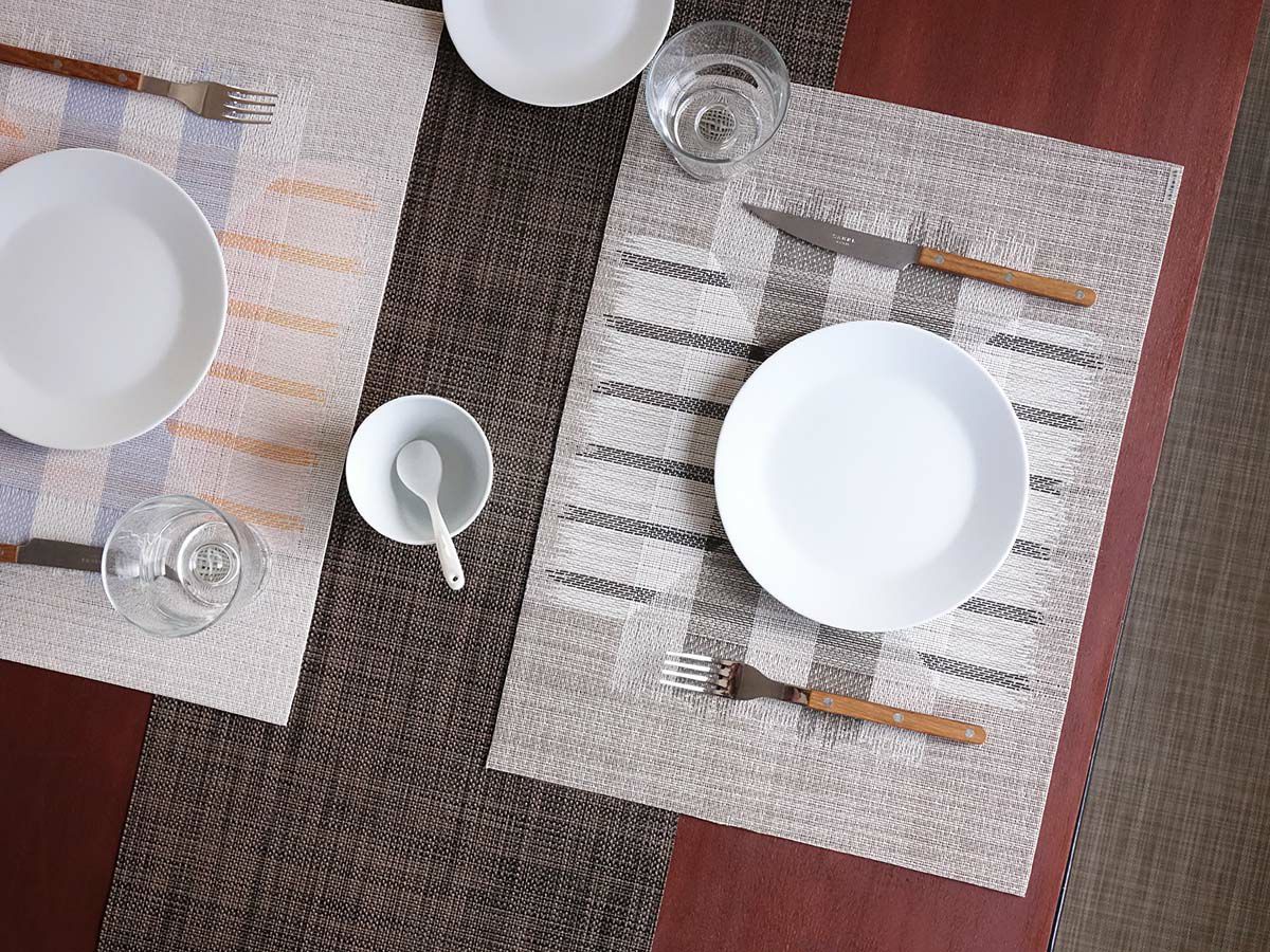 chilewich TuxedoGold ランチョンマット36x48cm 5枚組 chilewich