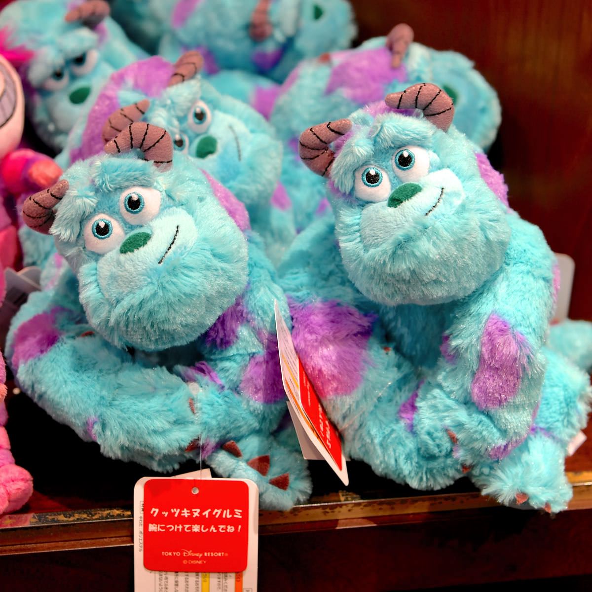 サリー&マイク&チェシャ猫が腕にくっつく☆東京ディズニーランド クッ