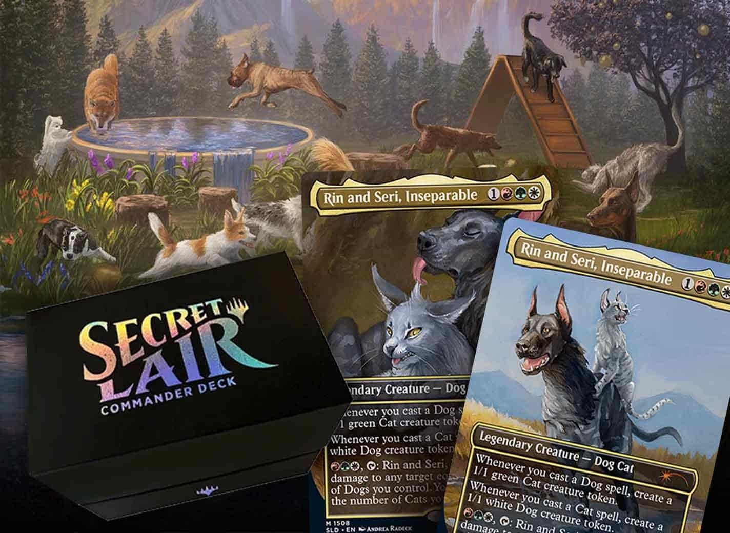 Secret Lair Raining Cats and Dogs MTG Commander Precon Deck