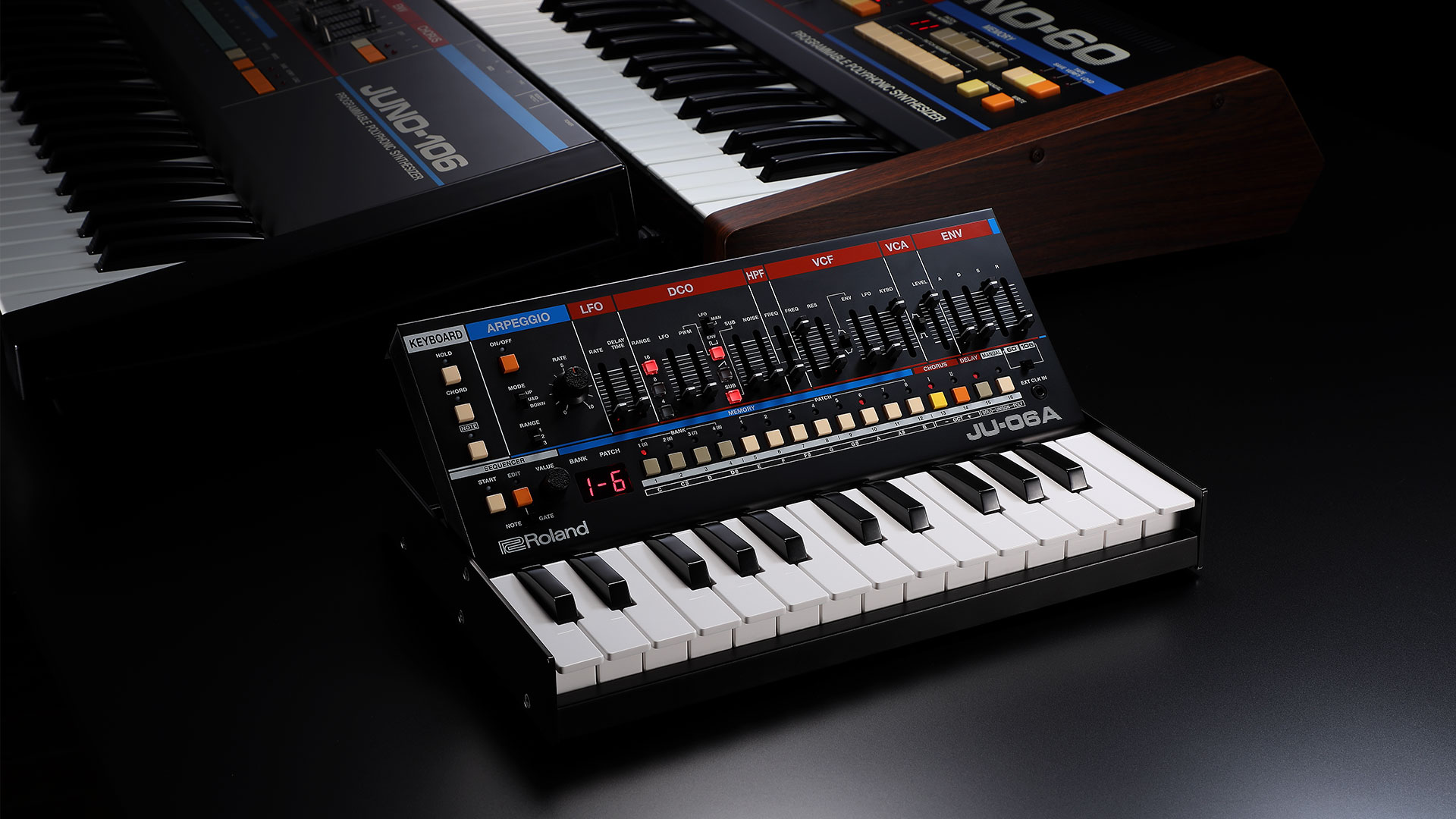 ビンテージシンセJUNO-106とJUNO-60のサウンドがコンパクトなBoutique