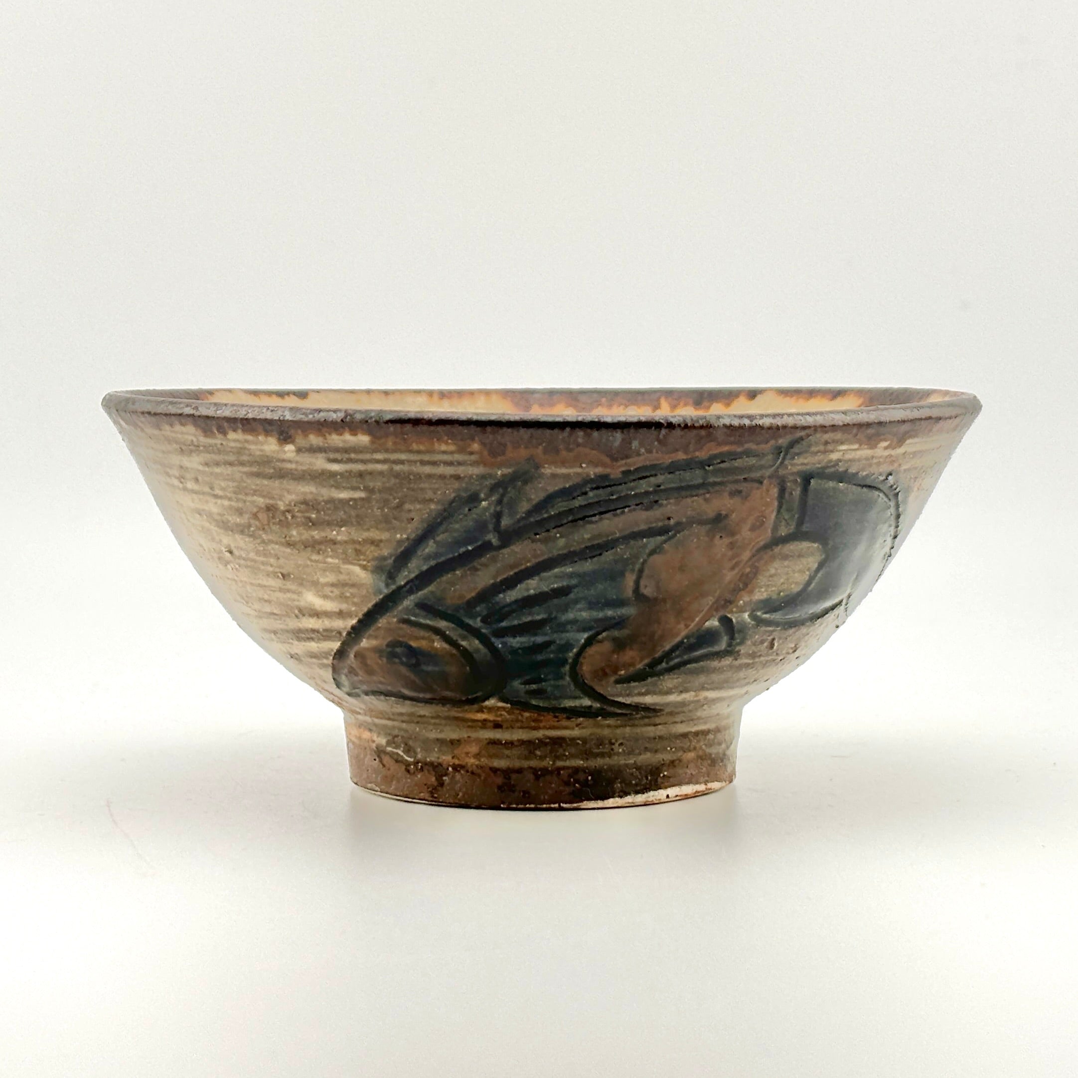 壺屋焼 人間国宝 金城次郎作 魚紋マカイ – 生活民芸 なかむた