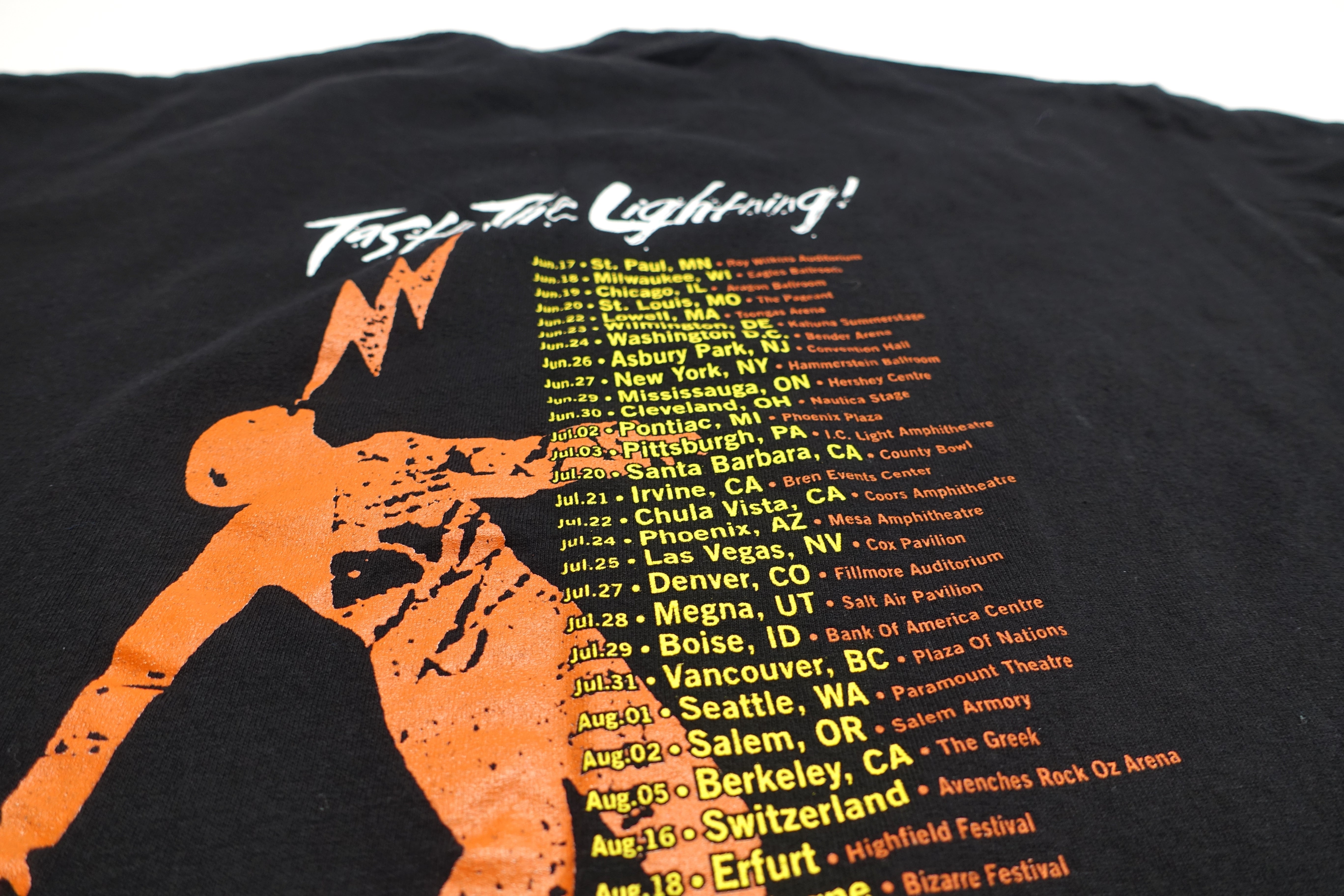 Green Day - Taste The Lightning / Warning 2001 Tour Shirt Size XL