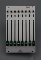 F8R 8 Channel Fader Bank with CV, I2C, and MIDI – Michigan Synth Works