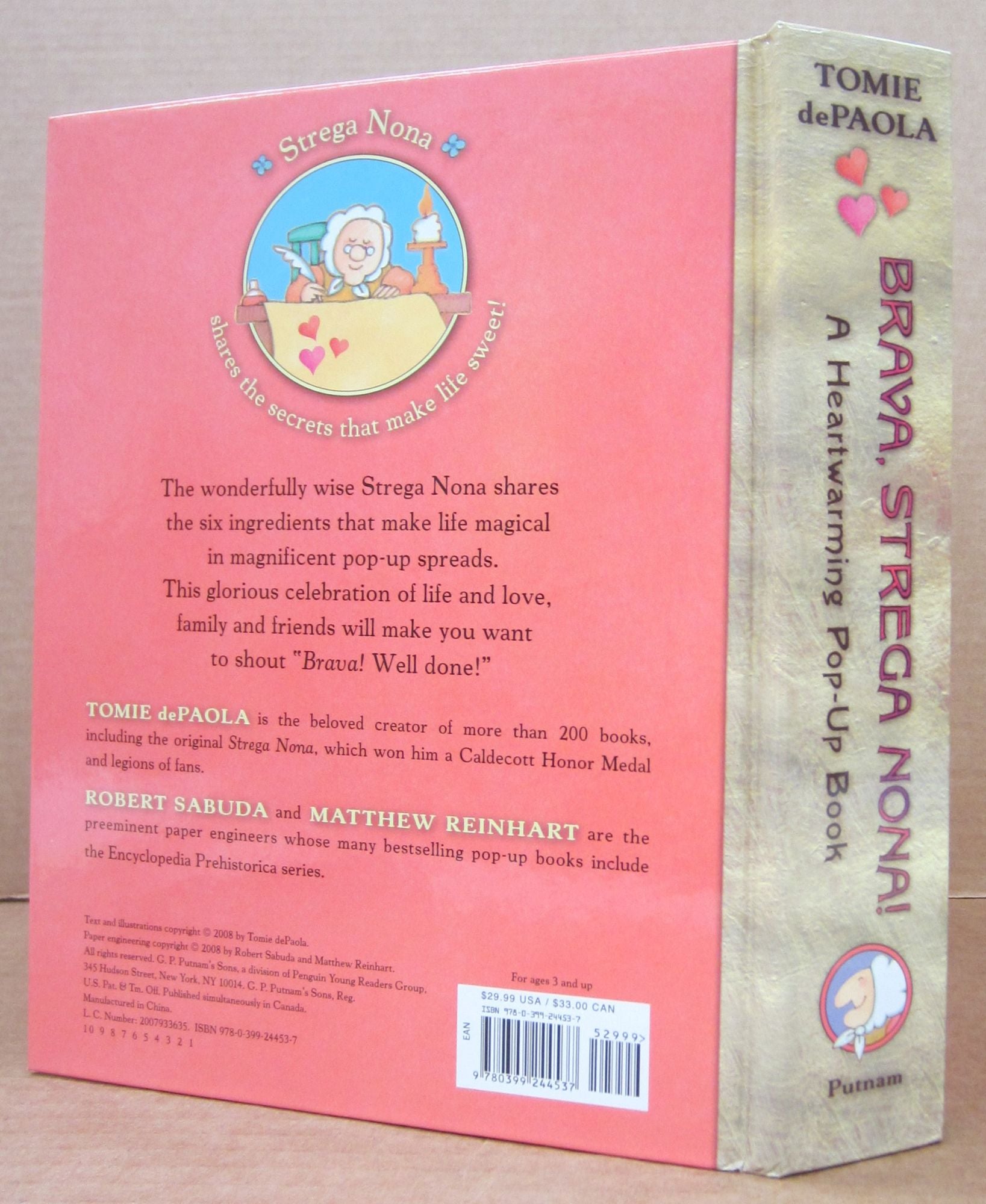 Brava, Strega Nona!: A Heartwarming Pop-Up Book | Tomie DePaola