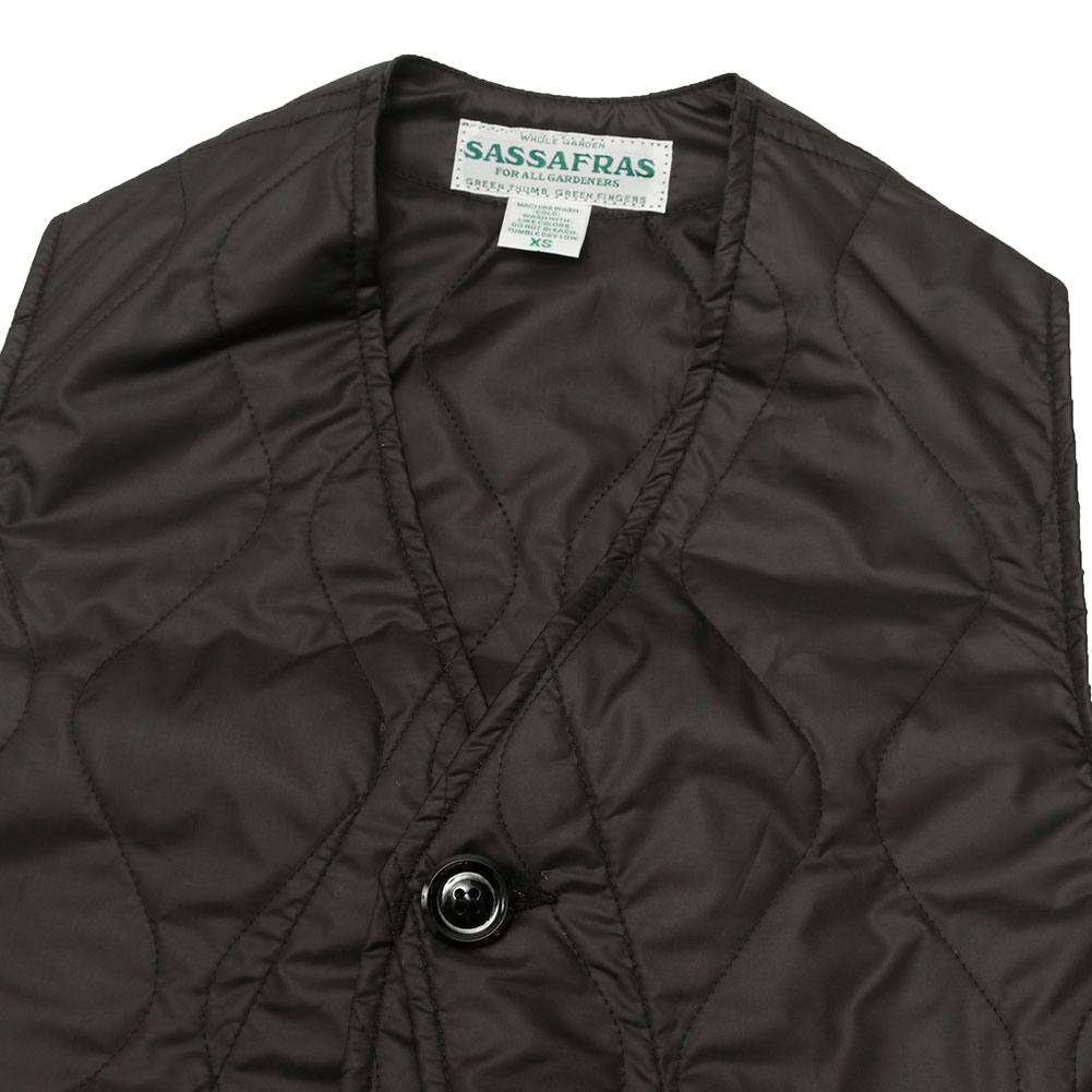 SASSAFRAS[ササフラス]GARDEN TOUGH VEST Polyester Quilting SF