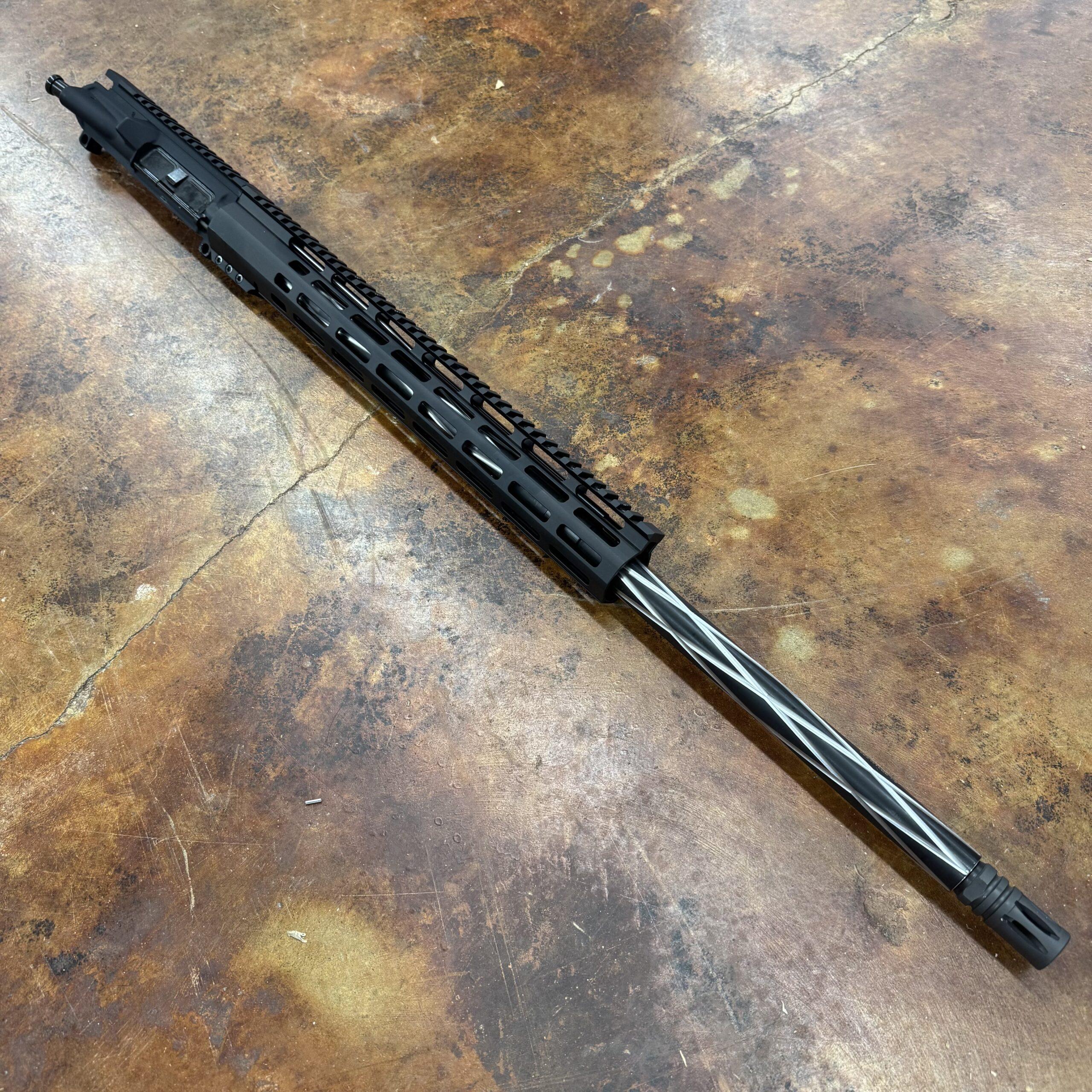 24″ 223 Wylde 1/8 Diamond Fluted 2tone SS Ar-15 Upper, Threaded