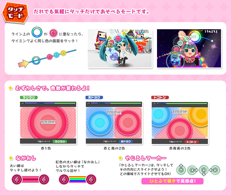 ゲーム紹介 | 初音ミク Project mirai でらっくす