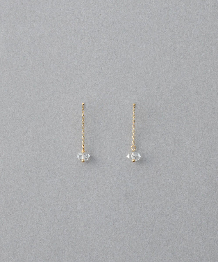 シャンデリア] K18YG クォーツ ピアス（270918） ｜ women（ウィメンズ