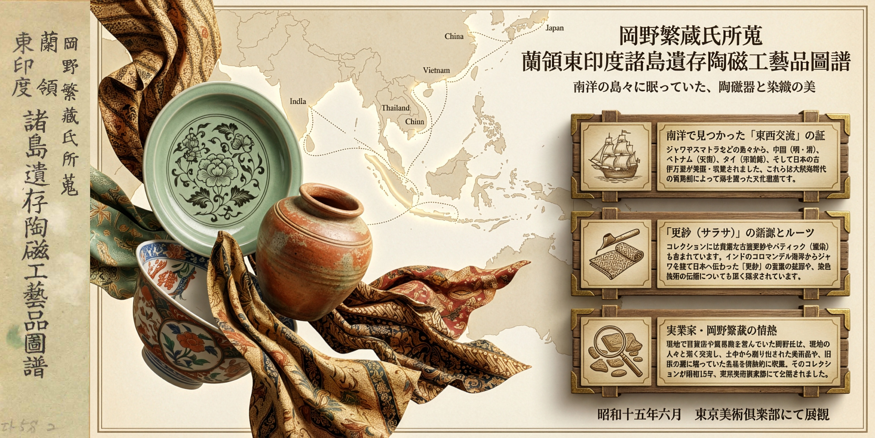 岡野繁藏氏所蒐 蘭領東印度諸島遺存陶磁工藝品圖譜 1940 - Izumi OKANO