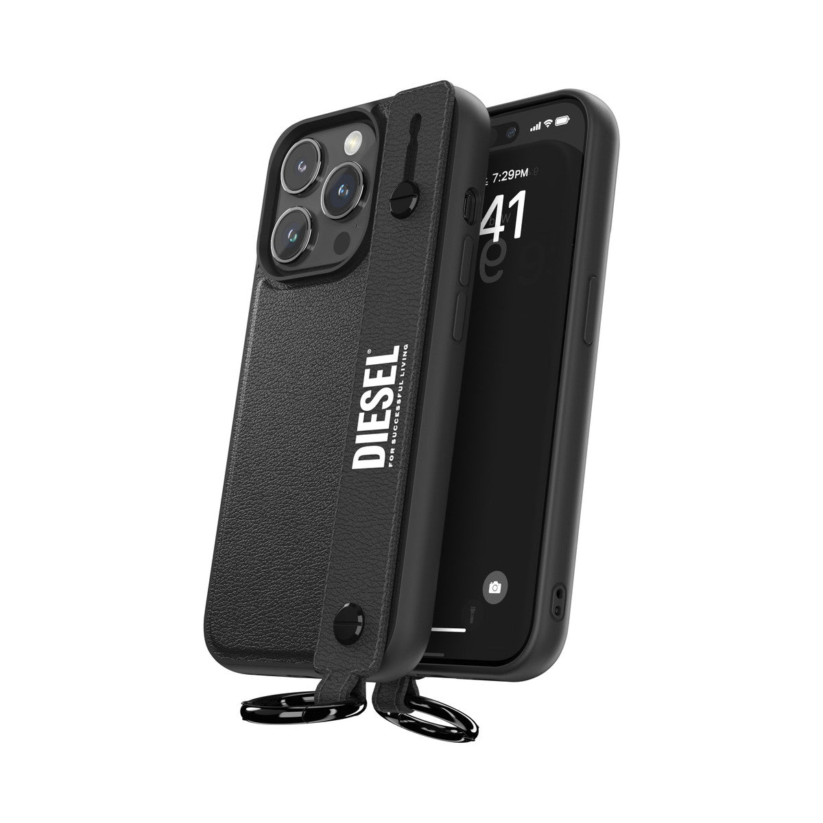 iPhone15Proケース ハンドストラップ ブラック – MiraiSell Selection