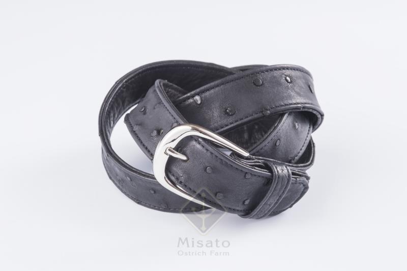 送料無料！オーストリッチ革ベルトXLｻｲｽﾞ【高級素材の代名詞