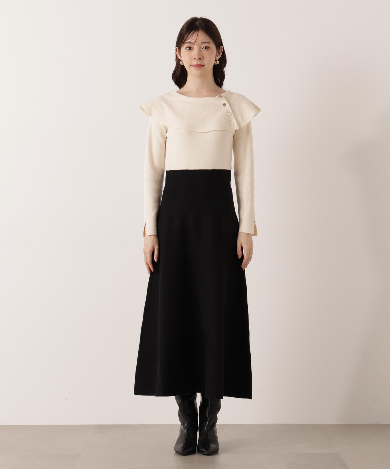 ケープニットワンピース【WEB・一部店舗限定】 | PROPORTION BODY