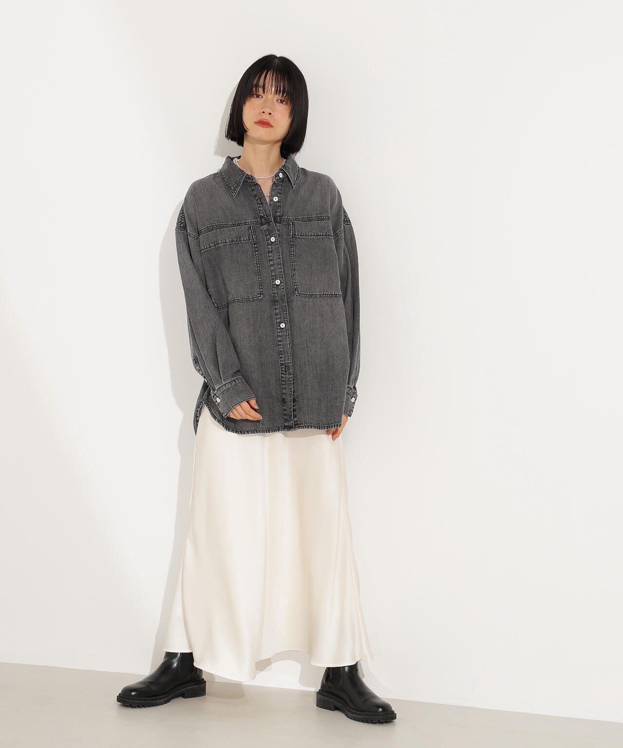 デニムオーバーシャツ | N. Natural Beauty Basic*（エヌ ナチュラル