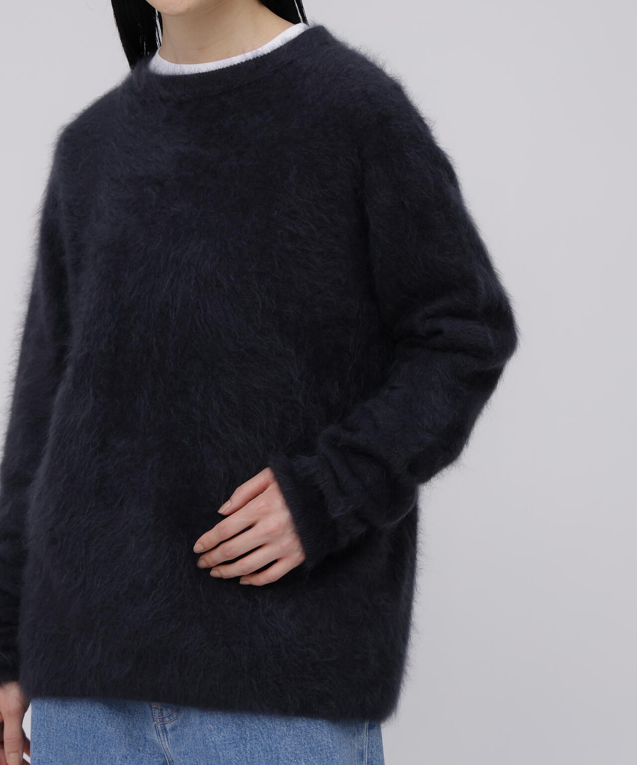 ATON / ROYAL CASHMERE FUR CREWNECK SWEATER | THE LIBRARY（ザ