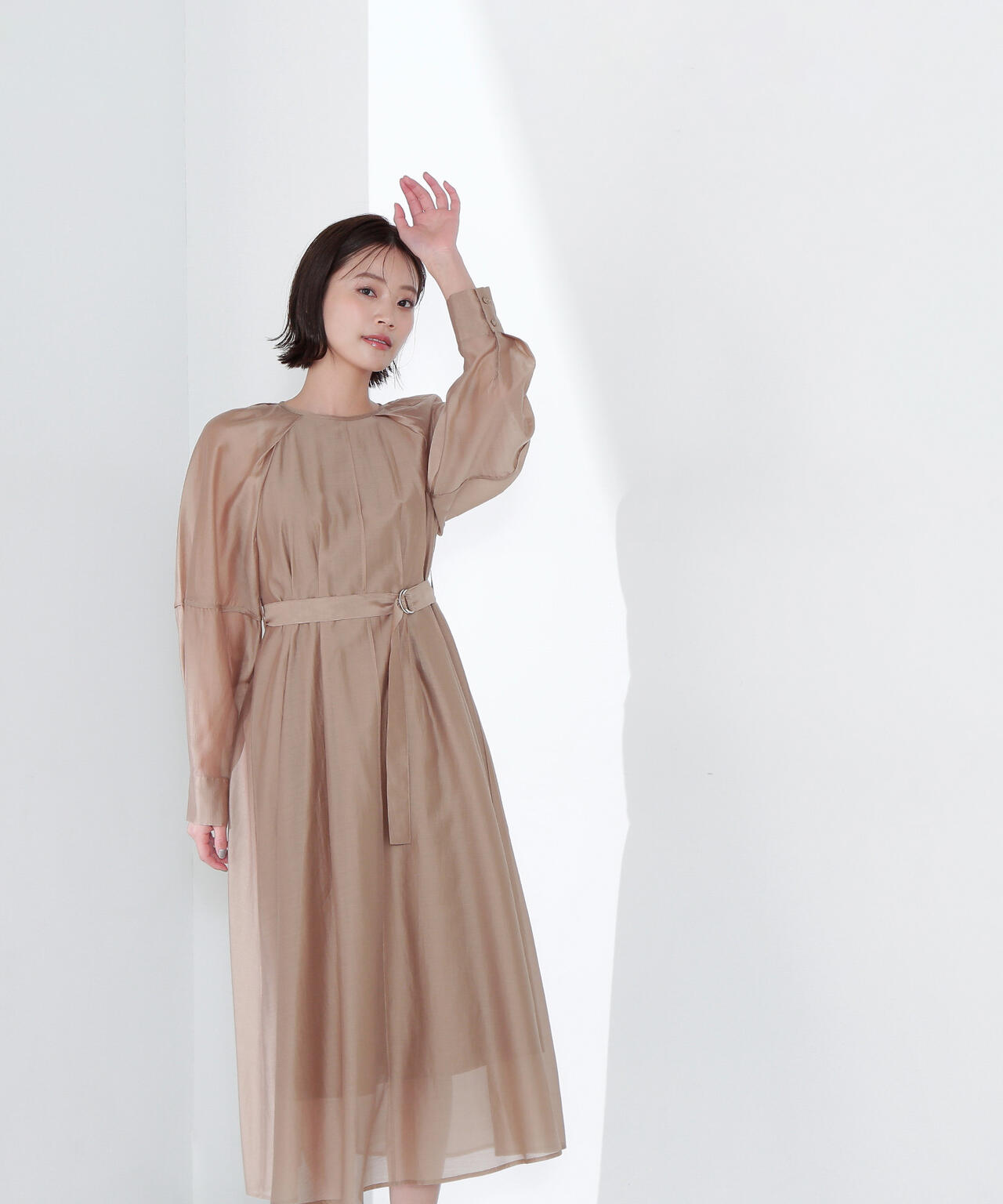 Oggi掲載】ベルテッドフォルムシアーワンピース | NATURAL BEAUTY