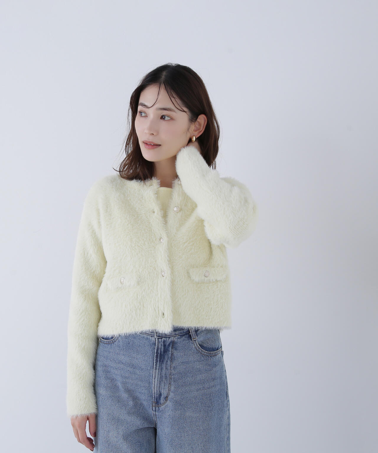 sweet掲載】【ちょうど、いい服】“ふわ＆リブ”アンサンブルニット