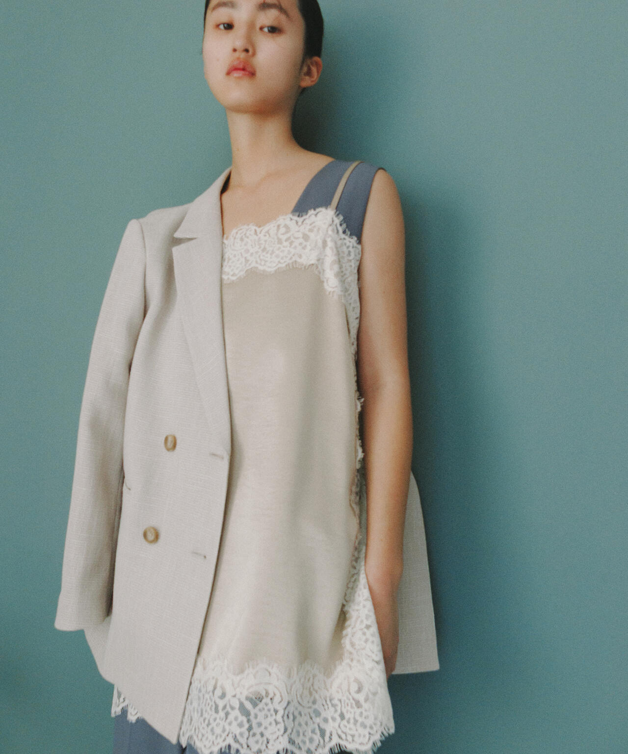 サテンレースキャミソール | N. Natural Beauty Basic*（エヌ