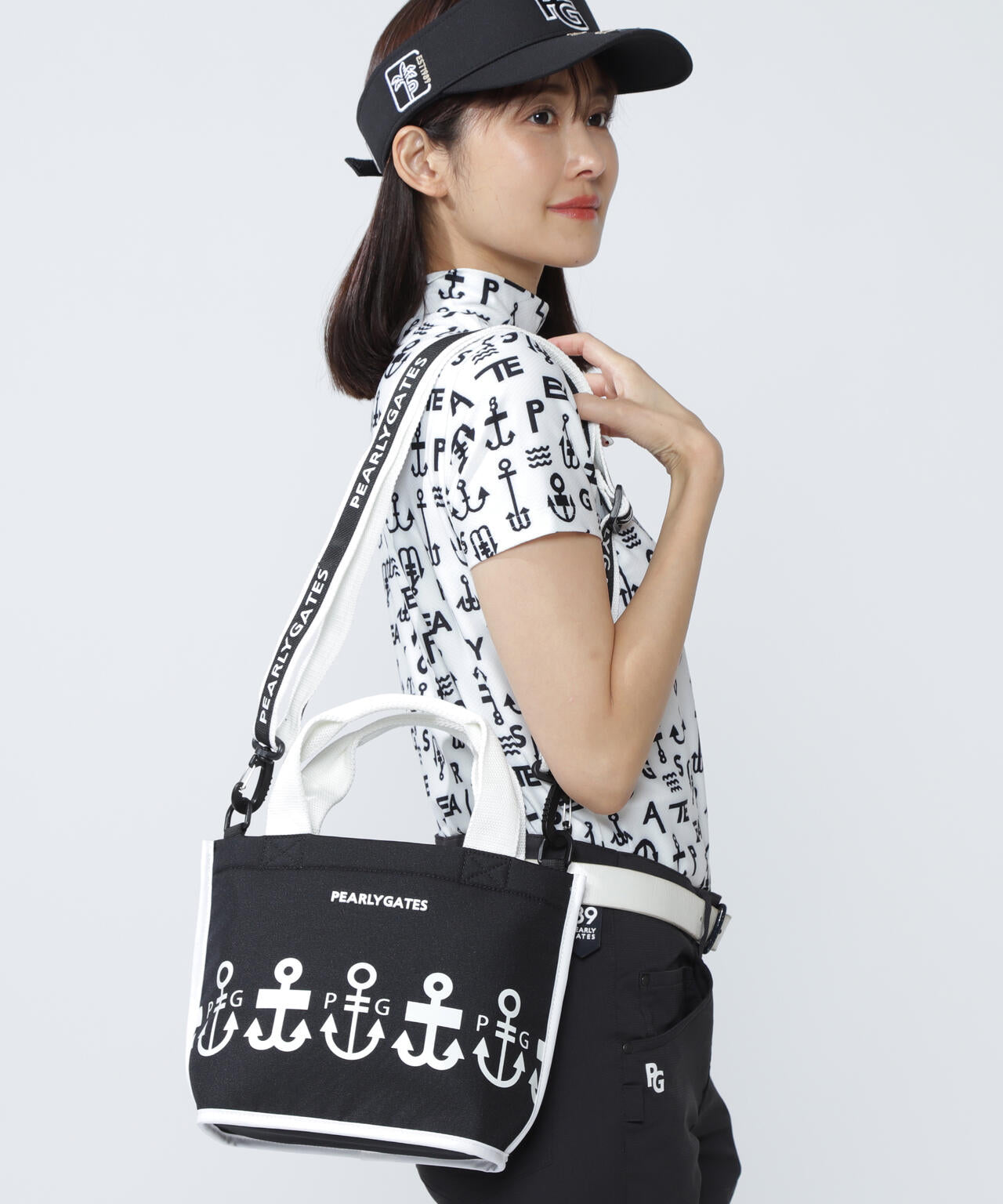 ロゴアンカー柄カートバッグ (UNISEX) | PEARLY GATES（パーリーゲイツ