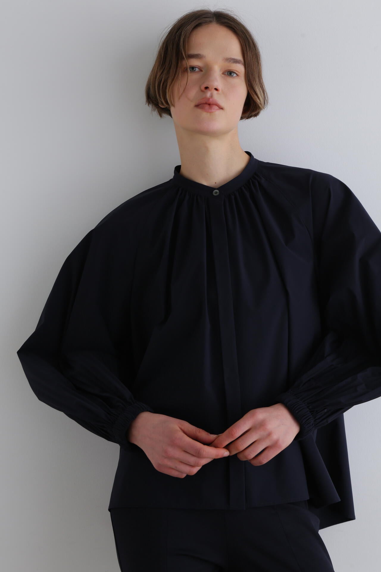 SOLOTEXブロードノーカラーシャツ | LE PHIL（ル フィル） ｜【公式