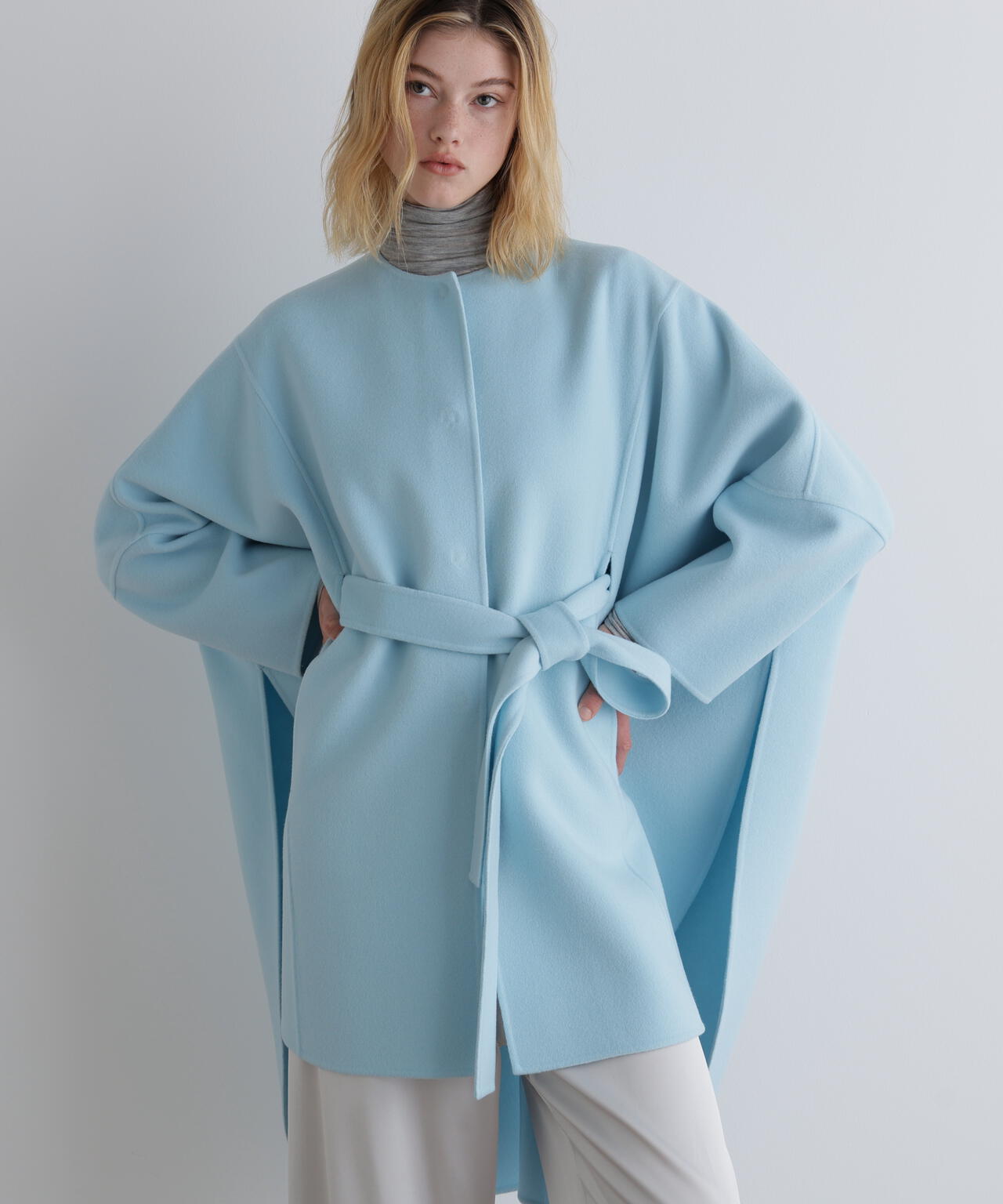 ソフトウールリバーポンチョコート | LE PHIL（ル フィル） ｜【公式