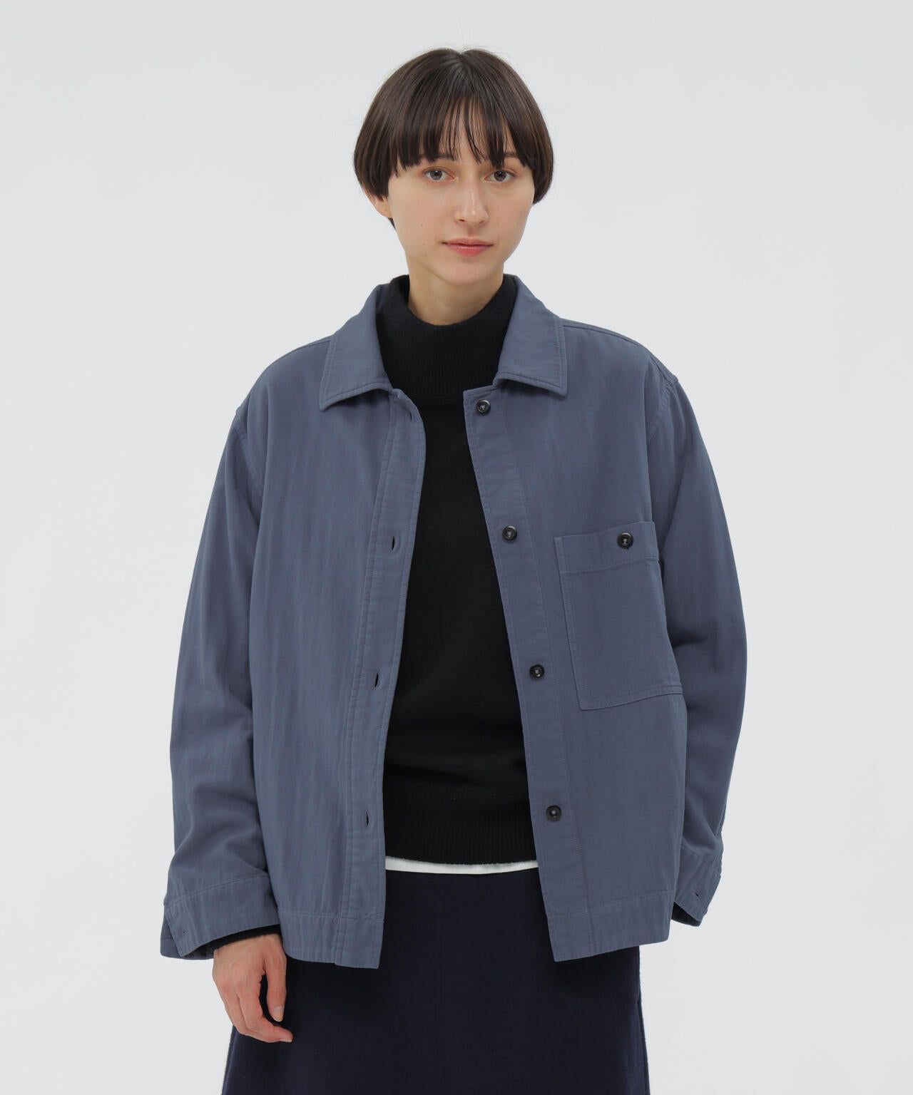 GARMENT DYE PLATED ORGANIC COTTON SHIRT | MARGARET HOWELL