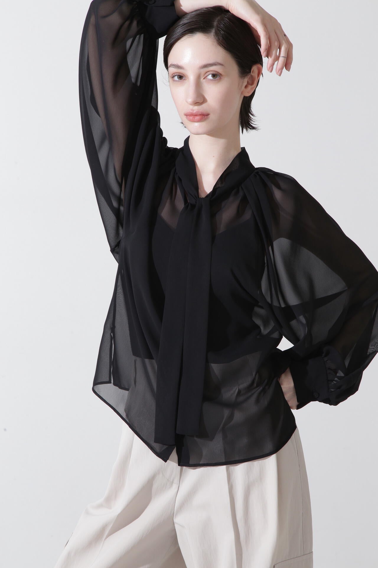 シフォンボウタイブラウス | hLM（エイチエルエム） ｜【公式】通販mix