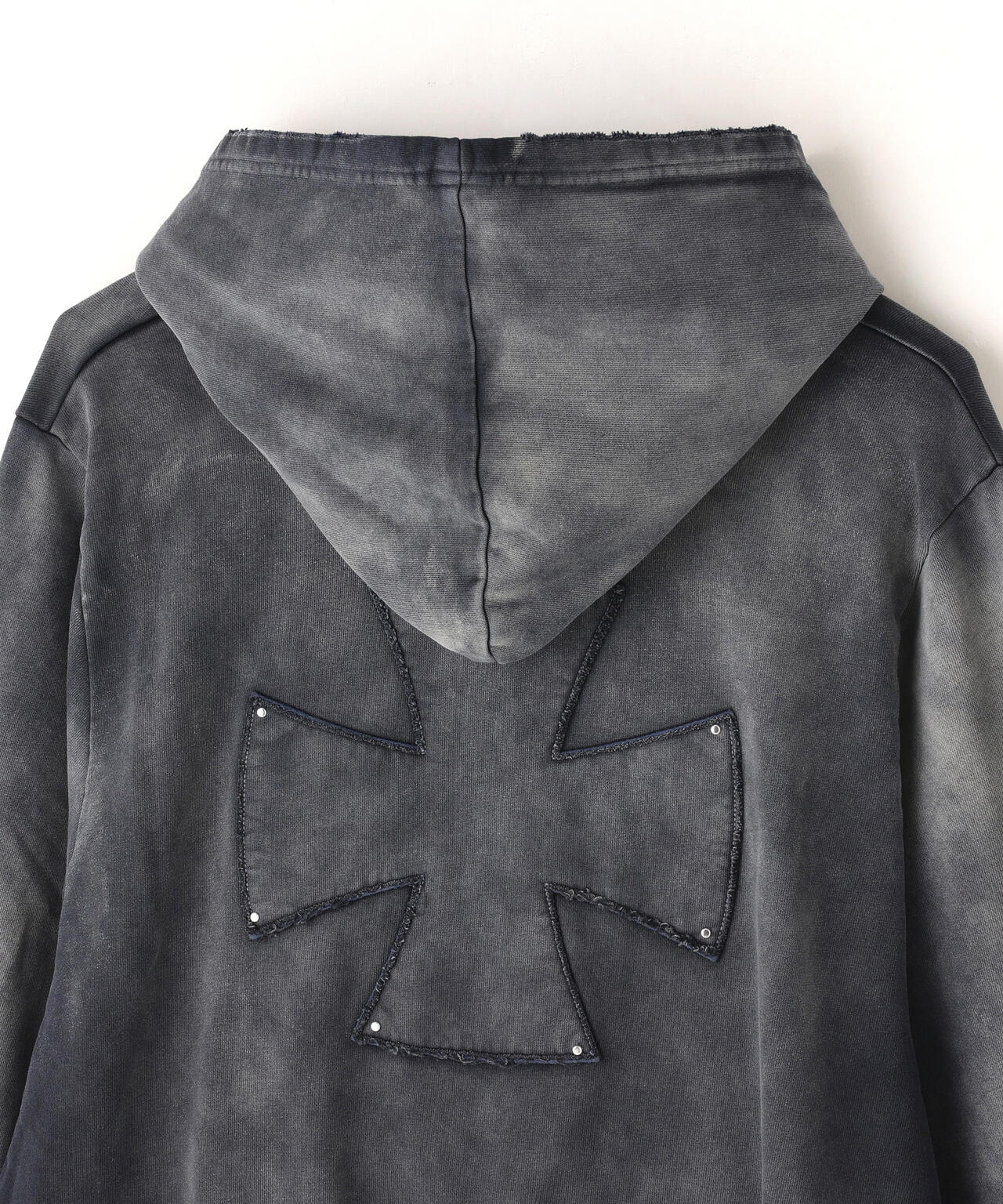 DankeSchon/ダンケシェーン/SPRAY PIGMENT SWEAT HOODIE IRON | L.H.P