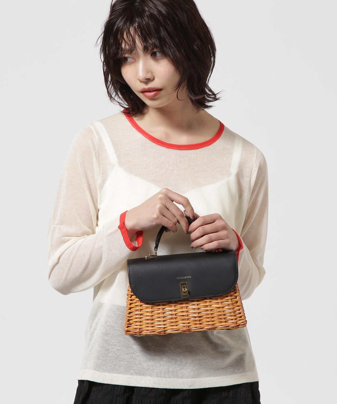 VIOLAd'ORO (ヴィオラドーロ) スプリットラタン 2WAYトップハンドル