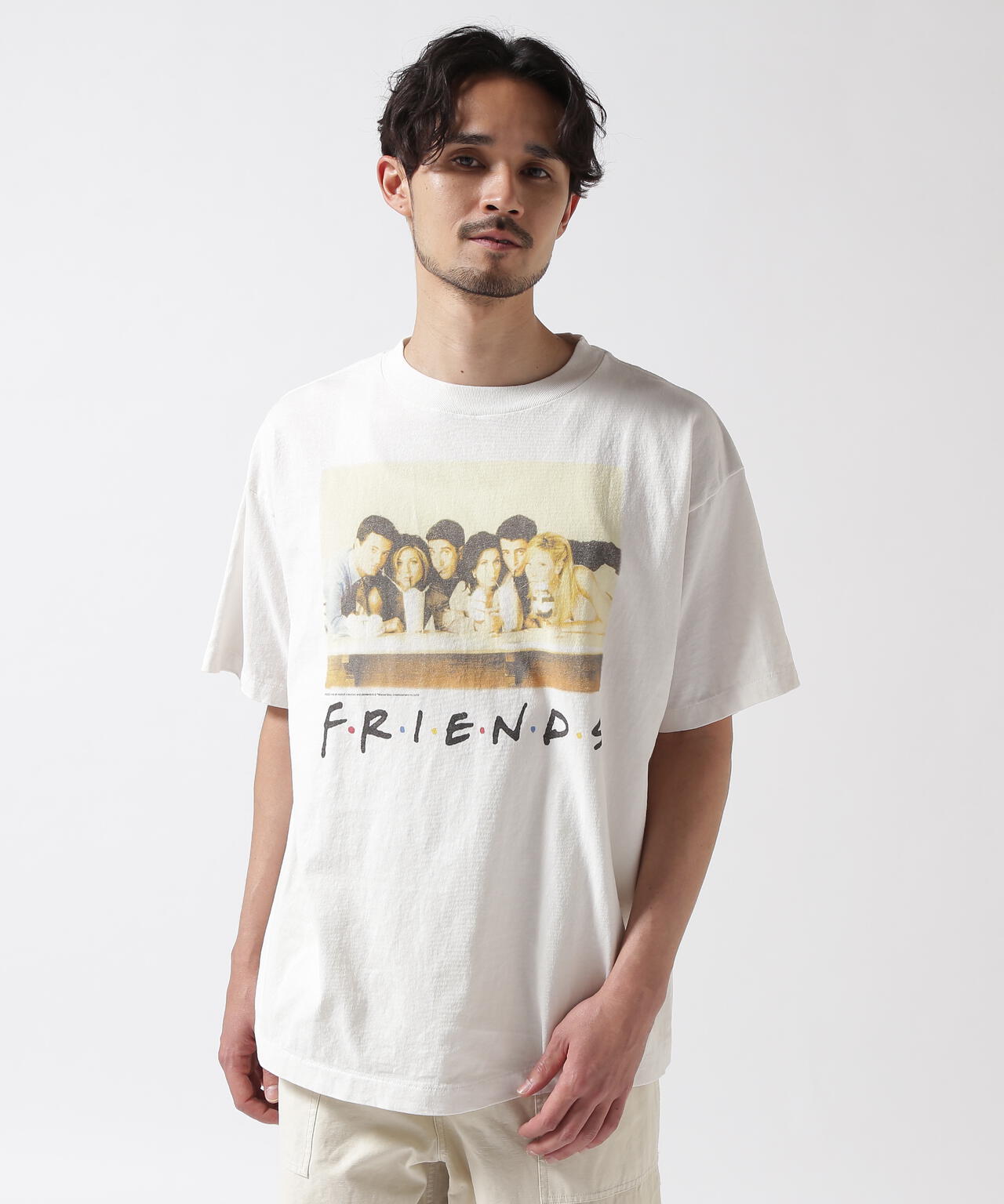 SAINT MICHAEL/セントマイケル/FRIENDSコラボ FRD_SS TEE/WHITE